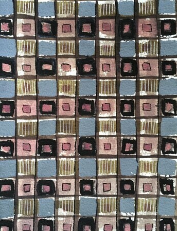 Series of Blue and Pink Squares